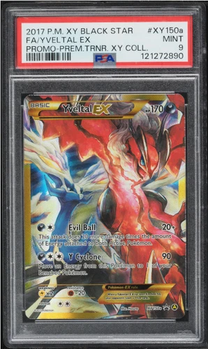 2017 Pokemon XY Promo Premium Trainer Full Art Yveltal EX #XY150a PSA 9 MINT