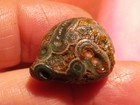 ANCIENT GOBI DESERT COLORFUL AGATE EYE COLLECTOR'S PENDANT BEAD 24.8-21-16.8 MM — photo 7