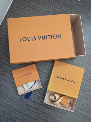 3 leere Louis Vuitton Geschenkboxen orange
