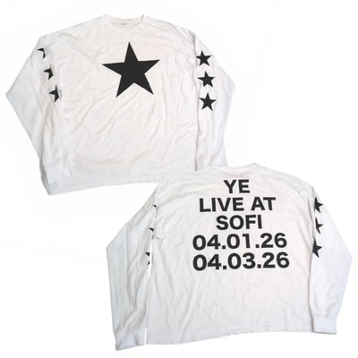 Kanye West YE Bully Merch YZY Live in California Sofi LA April 1-3 Long Sleeve