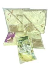 Vintage Dundee Regent Chix Yellow Baby Towel Crib Sheet Country Sunshine Lot