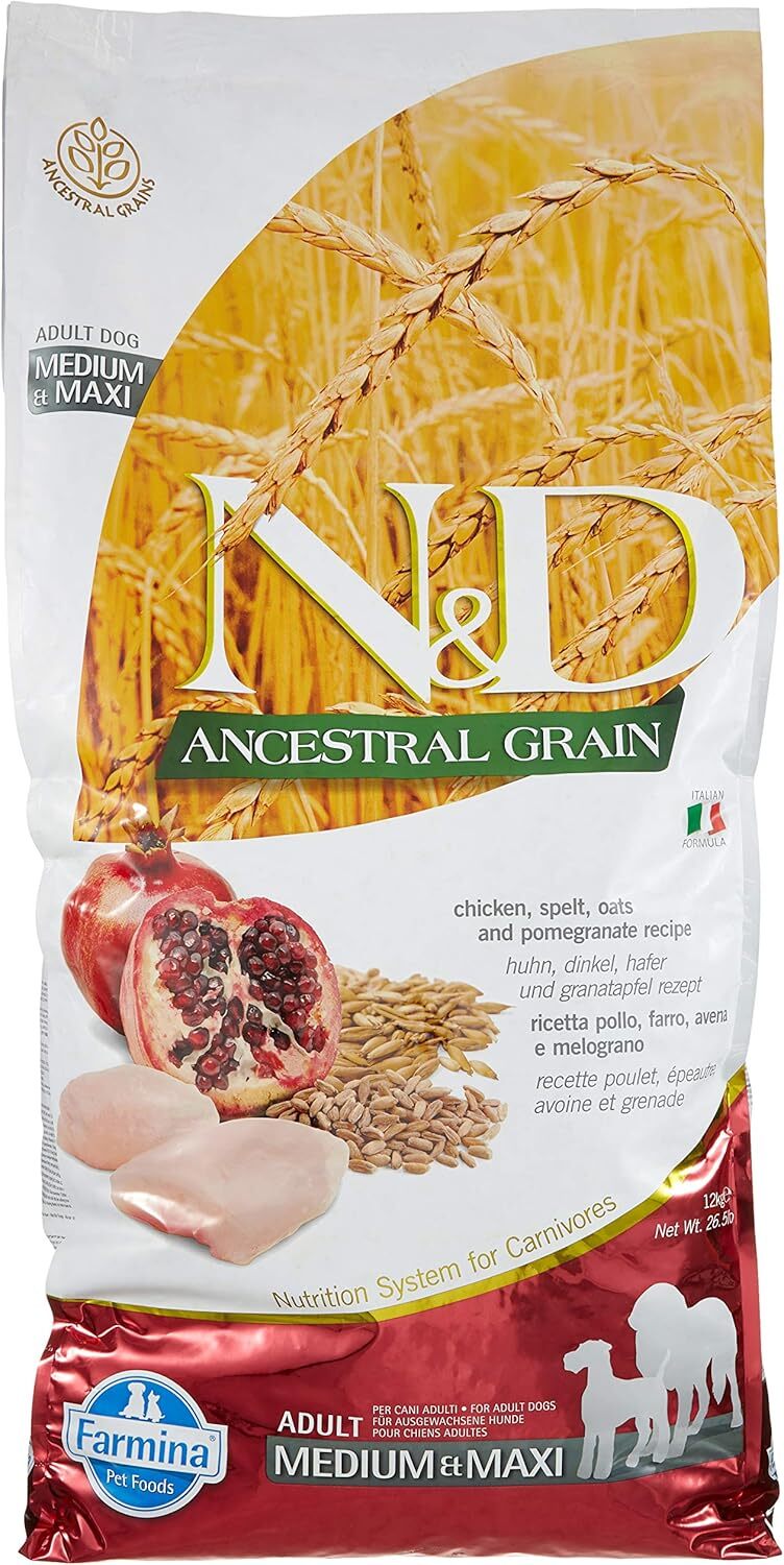 Farmina, Natural & Delicious Low-Grain Chicken Dog 26.4lb, Medium
