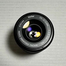 VIVITAR 70-210mm Macro Focusing Zoom 1:4.5 - 5.6 MC Camera Lens Pictures Used