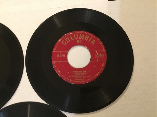 3 Johnnie Ray 45s-Satisfied,As Time Goes By,Here Am I Broken Hearted - Picture 6 of 7