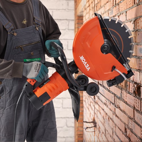 VEVOR 14'' Portable Electric Concrete Saw with Water Pump and Blade Wet/Dry - Picture 8 of 12