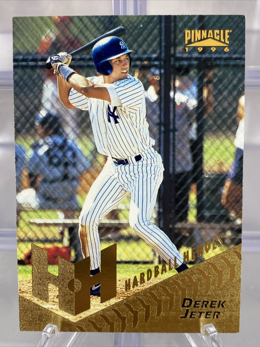 1996 Pinnacle DEREK JETER Hardball Heroes Gold Foil Rookie Card