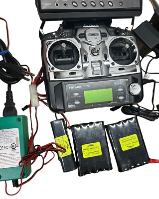 SET OF FUTABA T7C, 7C-2.4GHz Radio Control System For Airplane