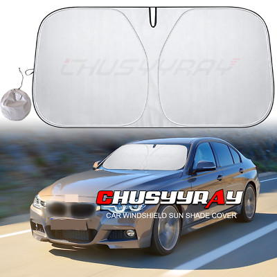 For BMW 3 Series Foldable Sun Visor Shade Windshield Window Cover UV Block 1