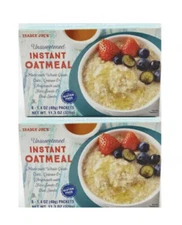 2 PACK Trader Joe’s Unsweetened Instant Oatmeal Gluten Free (8 packets ea box)