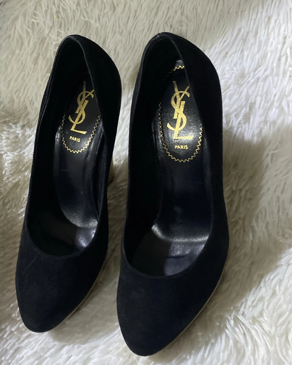 Ysl suede deals pumps