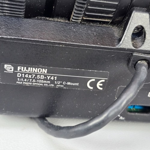 Fujinon D14x7.5B-Y41 1:1.4/7.5-105mm 1/2" C-Mount Lens As Is For Parts Or Repair - Picture 6 of 6