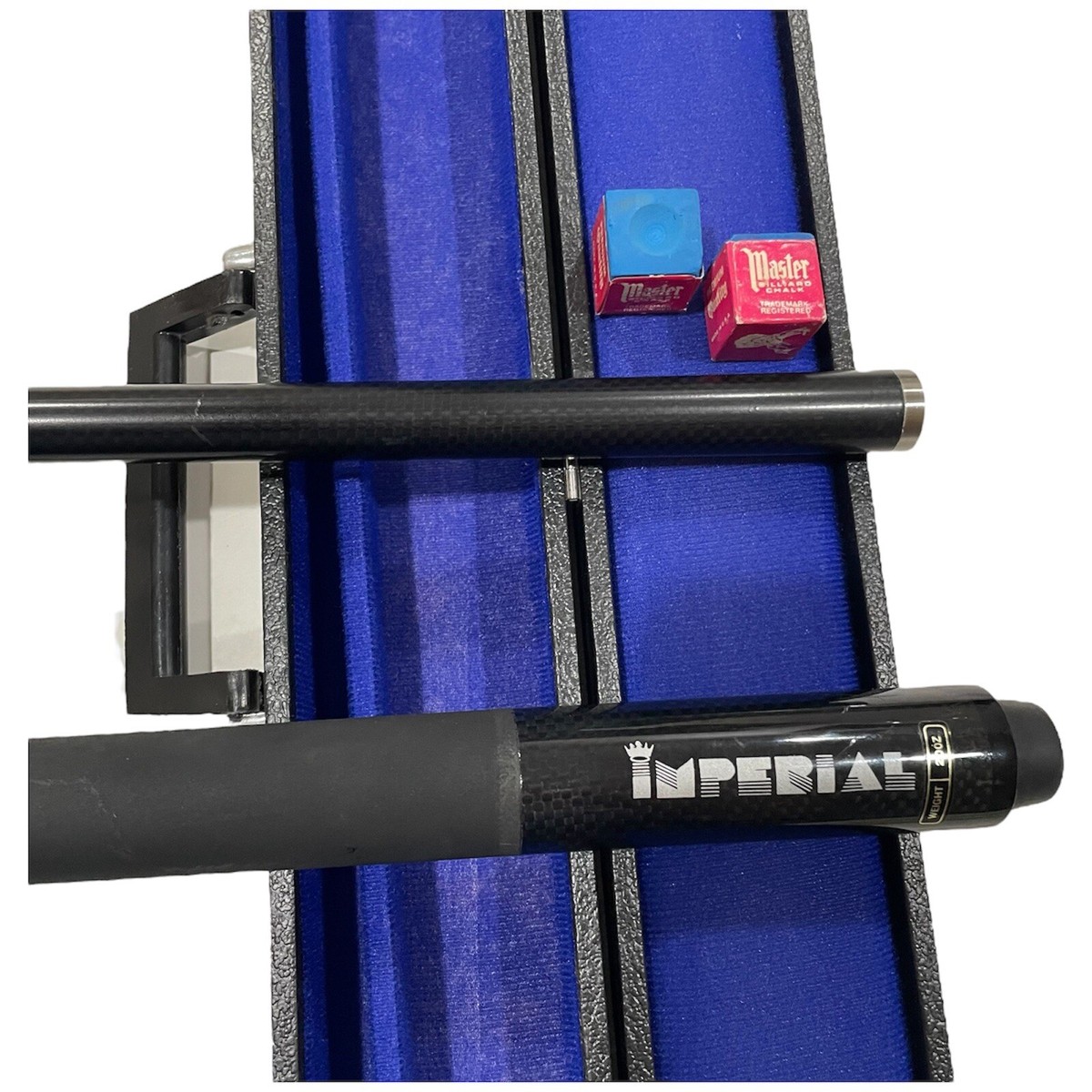 ビリヤード　20oz IMPERIAL 20oz Billiard Pool Cue & Hard Case Black Blue Inlay