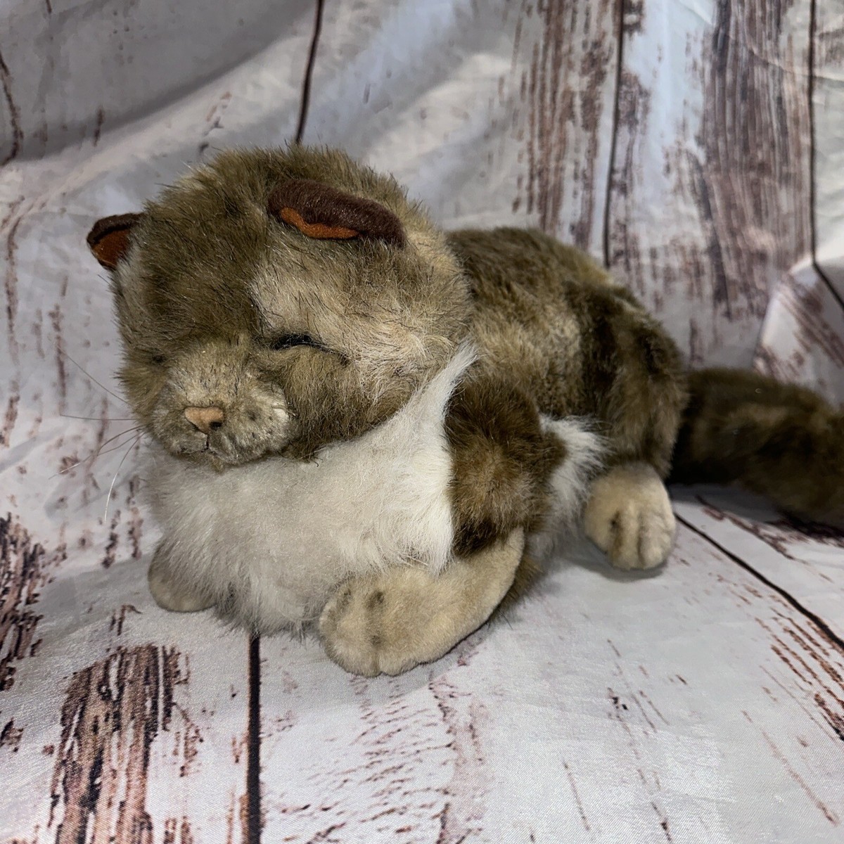 Russ Berrie Yomiko Vintage Realistic Himalayan Persian Cat Plush