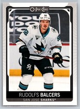 2021-22 O-Pee-Chee Rudolfs Balcers San Jose Sharks #399