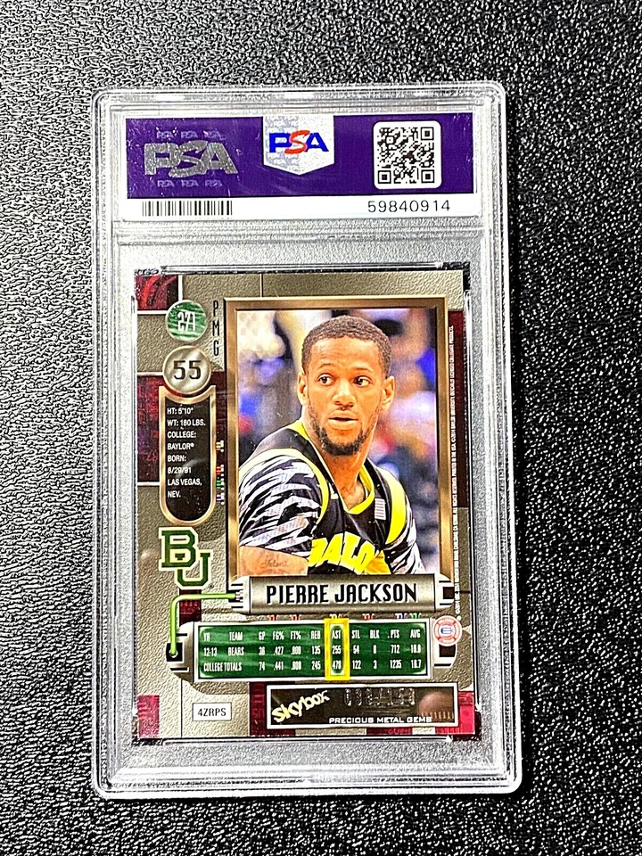 2013 PSA 9 MINT PRECIOUS METAL GEMS PMG RED PIERRE JACKSON ROOKIE RETRO G3791 - Image 2 of 2