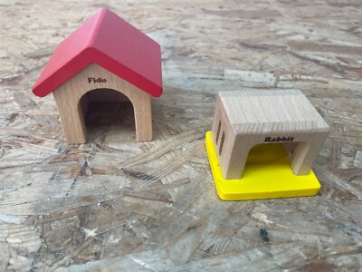 Hape Hasenstall Rabbit, Hundehütte Frida Holz für Puppenhaus