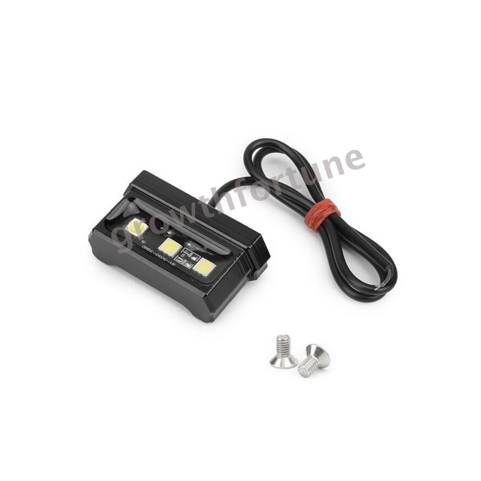 Luz LED universal para matrícula de motocicleta blanca brillante luz trasera moto Foto 4 de 4