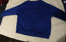 Casual Blue Long Sleeve Shirt XLarge
