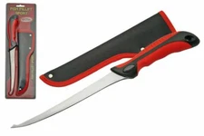 NEW! 12.5" Red & Black Fish Fillet Knife with Sheath