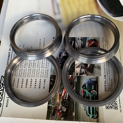 Volk Racing Center Cap Adapters For A Flat O Ring(TE37SL And RT)gunmetal (4pcs)