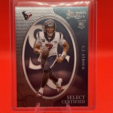 2023 Panini Select CJ Stroud Rookie #CRO-CST (RC) Rookie Select Certified Texans