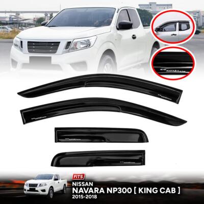 Rain Visor Sun Windshield Weather Guard For Nissan Navara NP300 King Cab 2015-19