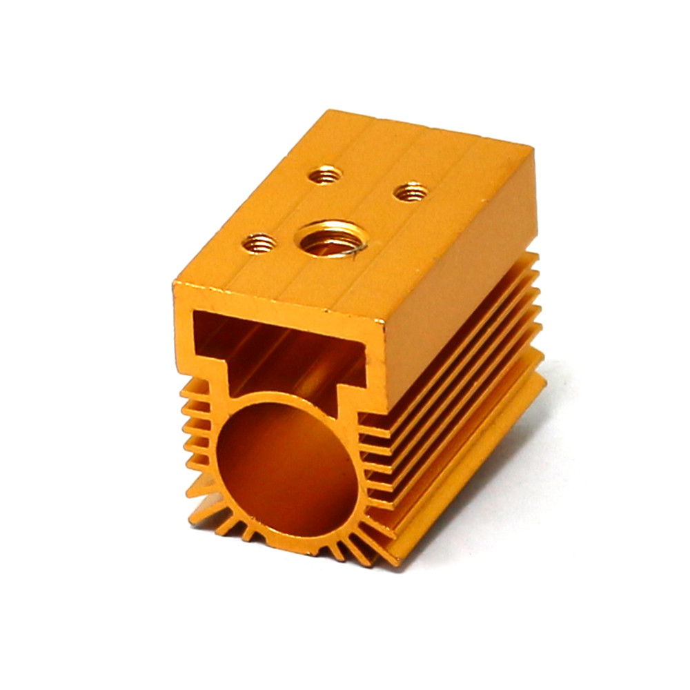 Aluminum Radiator Heatsink 20x27x32mm  for 12mm Laser Module Golden-color
