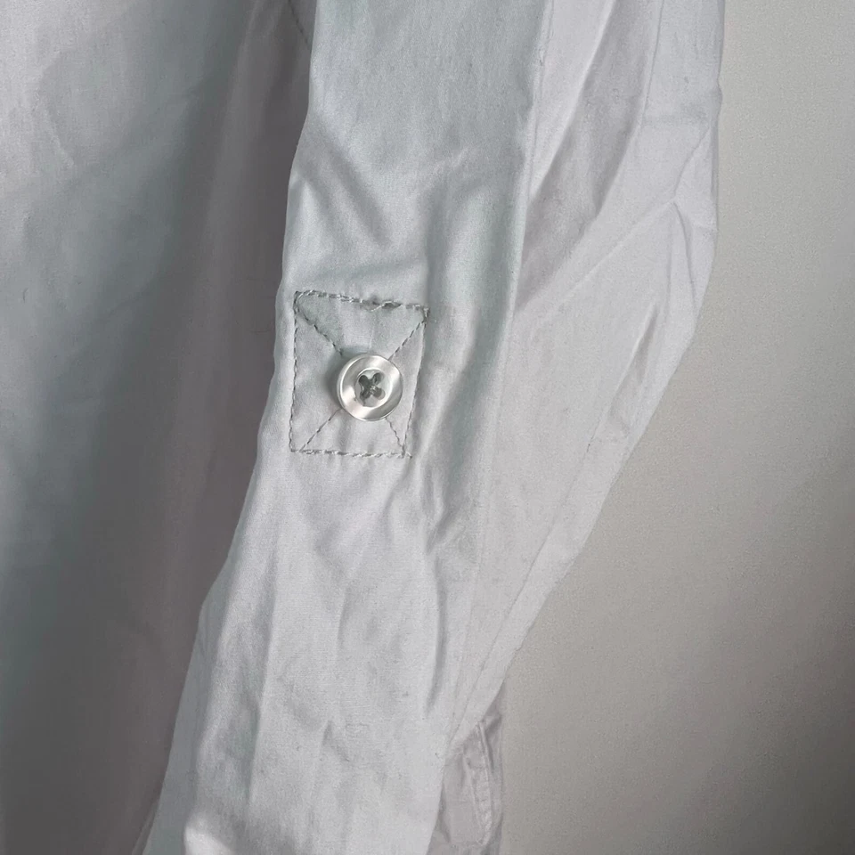 Camisa de vestir blanca de mezcla de algodón Tranquility & Mayham para hombre talla 3XL Foto 2 de 4