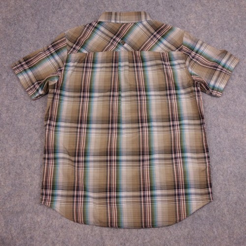Prana Button Up Shirt Large Multicolor Plaid Pockets Organic Cotton Casual Mens - Picture 5 of 9