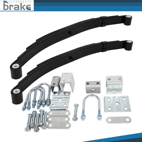 Trailer Spring Kit 3500 lbs Single Trailer Axle 4 Leaf U-Bolt Kit ...
