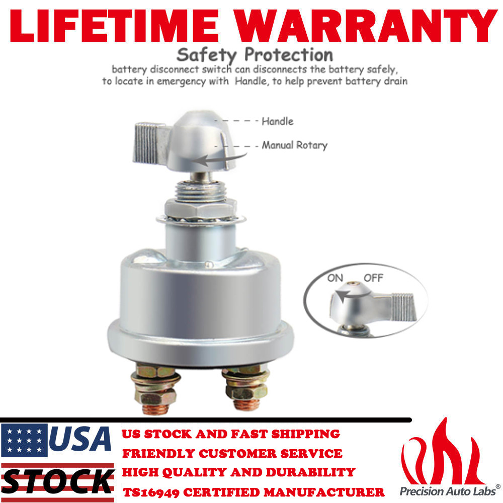 125A 12V Heavy Duty Master Battery Quick Disconnect Power Shut Off