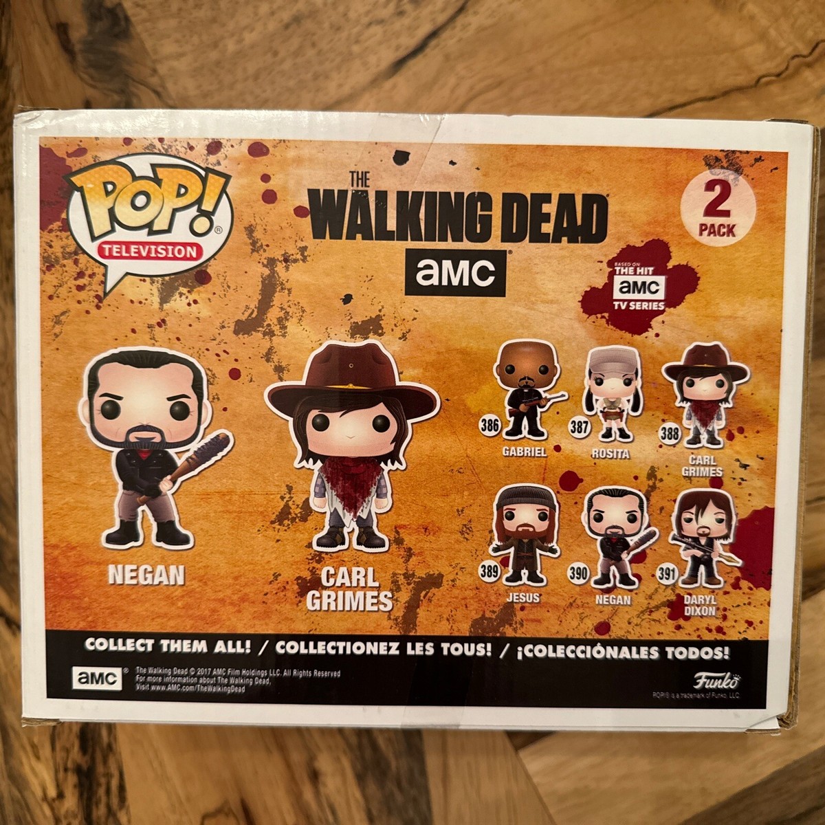 The Walking Dead Funko Pop Negan And Carl Grimes 2 Pack