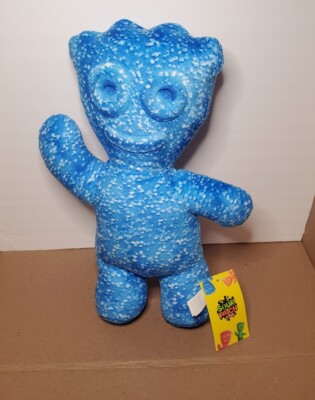 It'Sugar Sour Patch Kids Blue Sour Patch Kid Plush 15  Rare NEW WITH TAGS!!