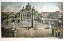Postcard Roma Basilica di San Pietro e Palazzo Vaticano Rome Italy Posted