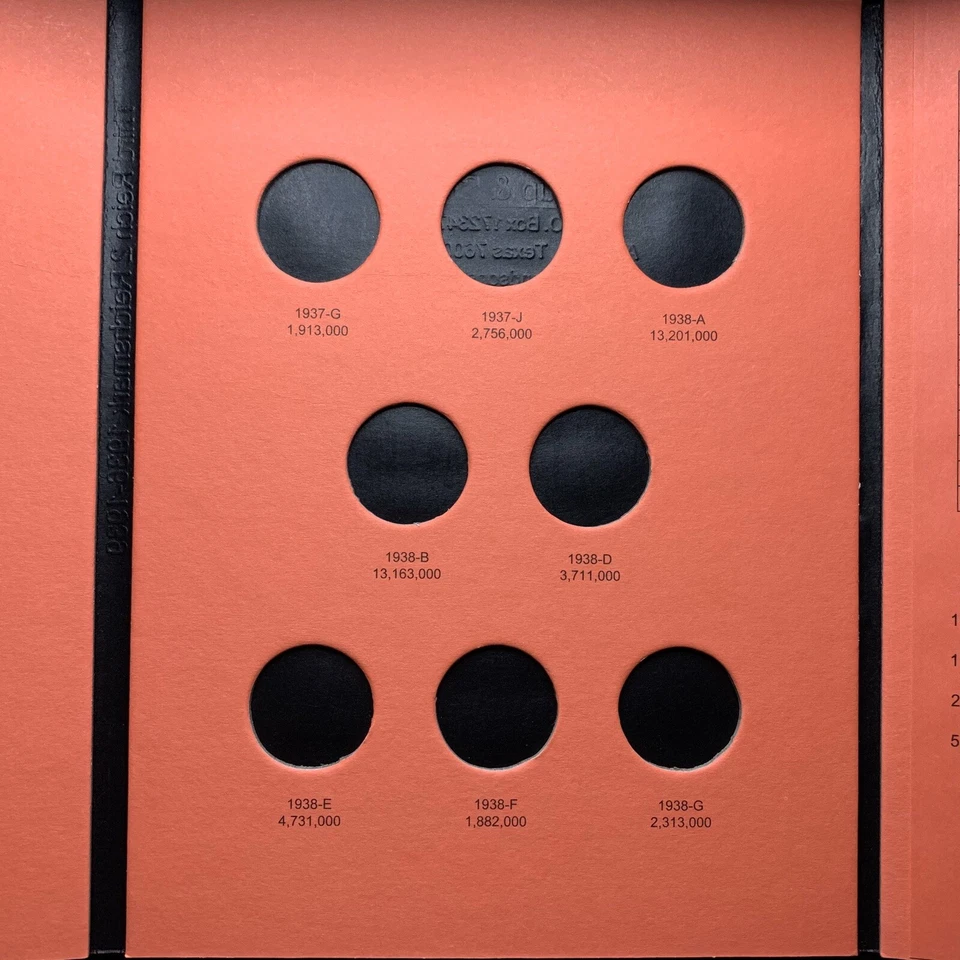 Álbum de apertura plana carpeta monedas Reichsmark 1936-1939 plata 2 Tercer Reich Foto 3 de 4