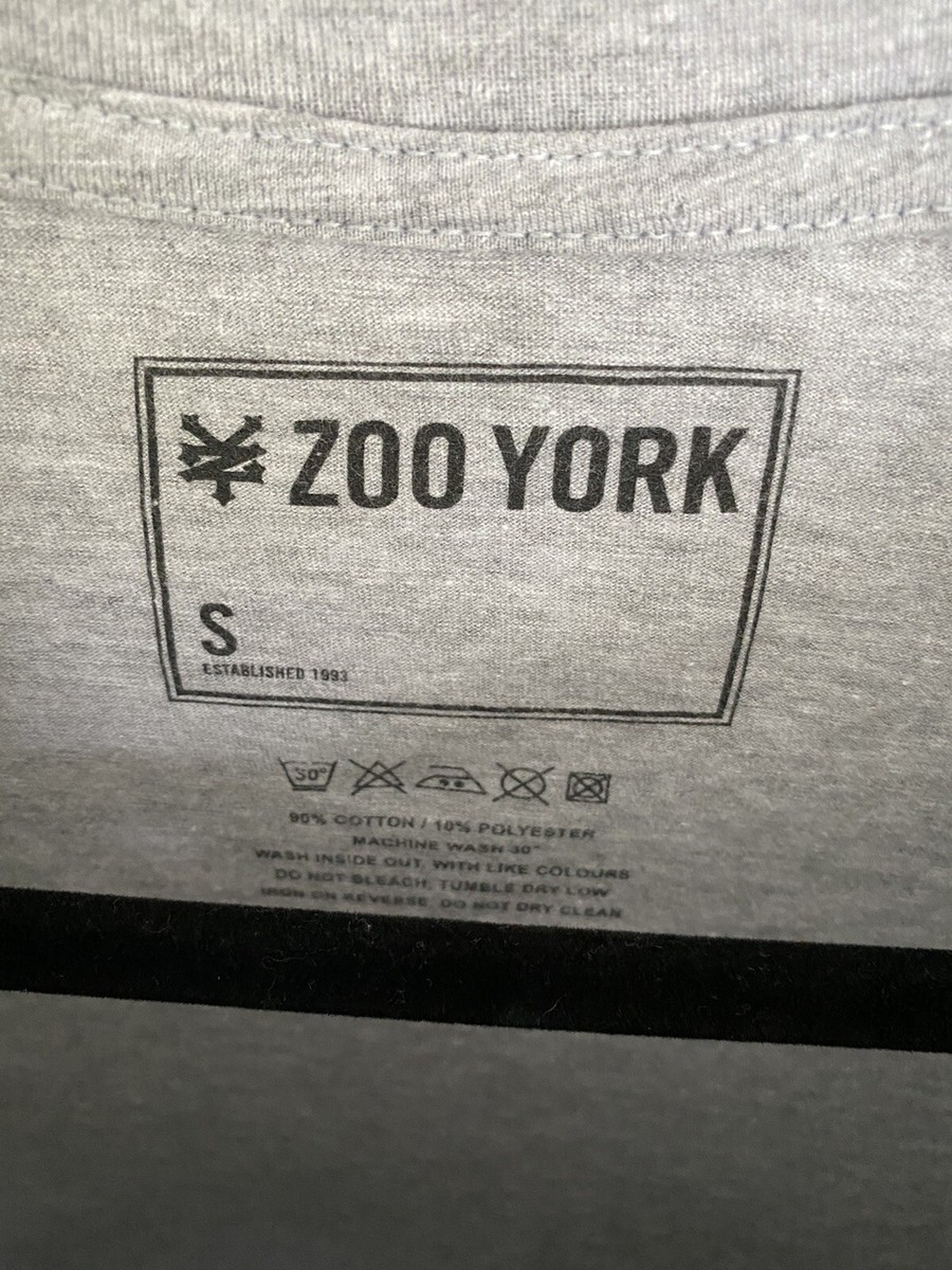 ZOO YORK ラガーシャツ ベージュ ZOO YORK/ズーヨーク 別注 グラフィックデザイン ビッグ