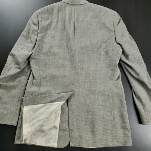 Hugo Boss 44L Rossellini USA 3-Button Wool Blazer Sport Coat White & Black - Picture 10 of 23