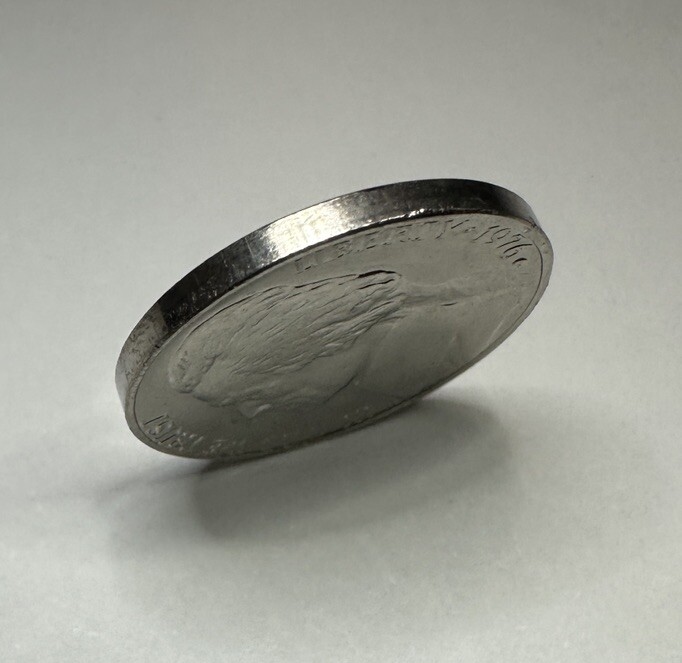 1976-D Jefferson Nickel 5cent Coin from US Mint Set. Uncirculated