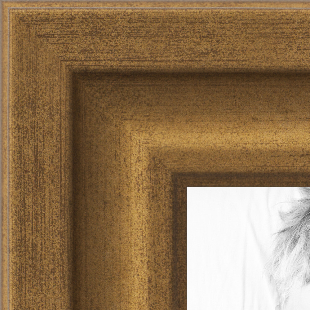 ArtToFrames 1.25 Inch Muted Gold Glow Picture Poster Frame -N9590