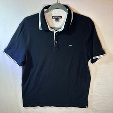 Michael Kors Black White Men's Golf Casual Polo Shirt. Size Medium