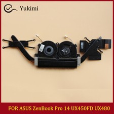 FOR ASUS ZenBook Pro 14 UX450FD UX480 Black CPU Graphics Cooler Cooling Fan