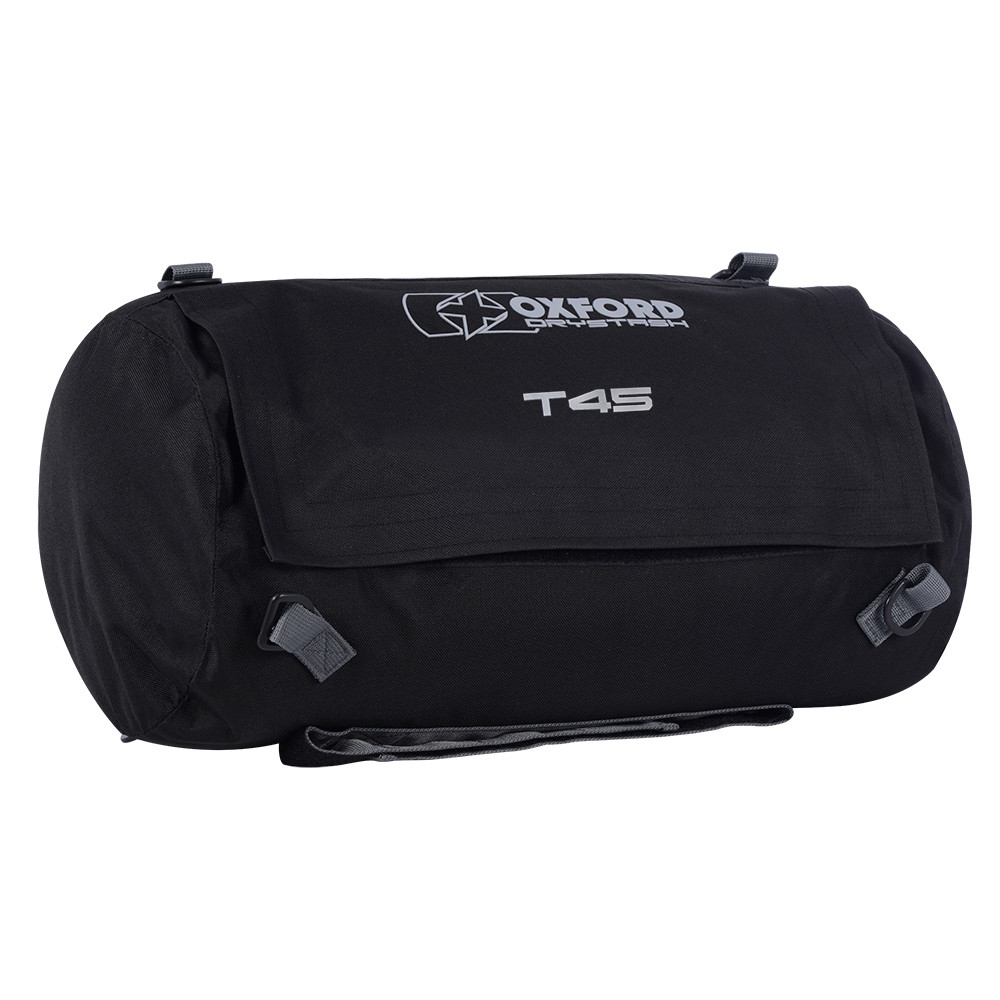 Oxford Drystash T45 Waterproof Motorcycle Roll Bag Tail Pack / Bag Black OL313