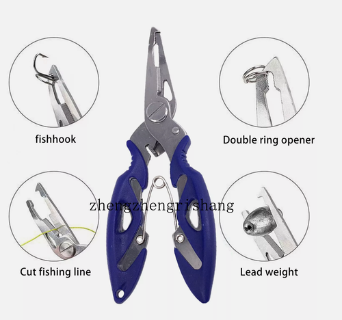 Stainless Steel Fishing Tongs Outdoor Fishing Line Cutters Fishing Ring Scissors - Picture 2 of 9