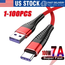 Braided USB C Type C Fast Charging Data Cable Cord for iPhone 17 Pro Max 16 lot