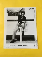 Herbie Hancock Press Photo 8x10”, Columbia Records. See Description.