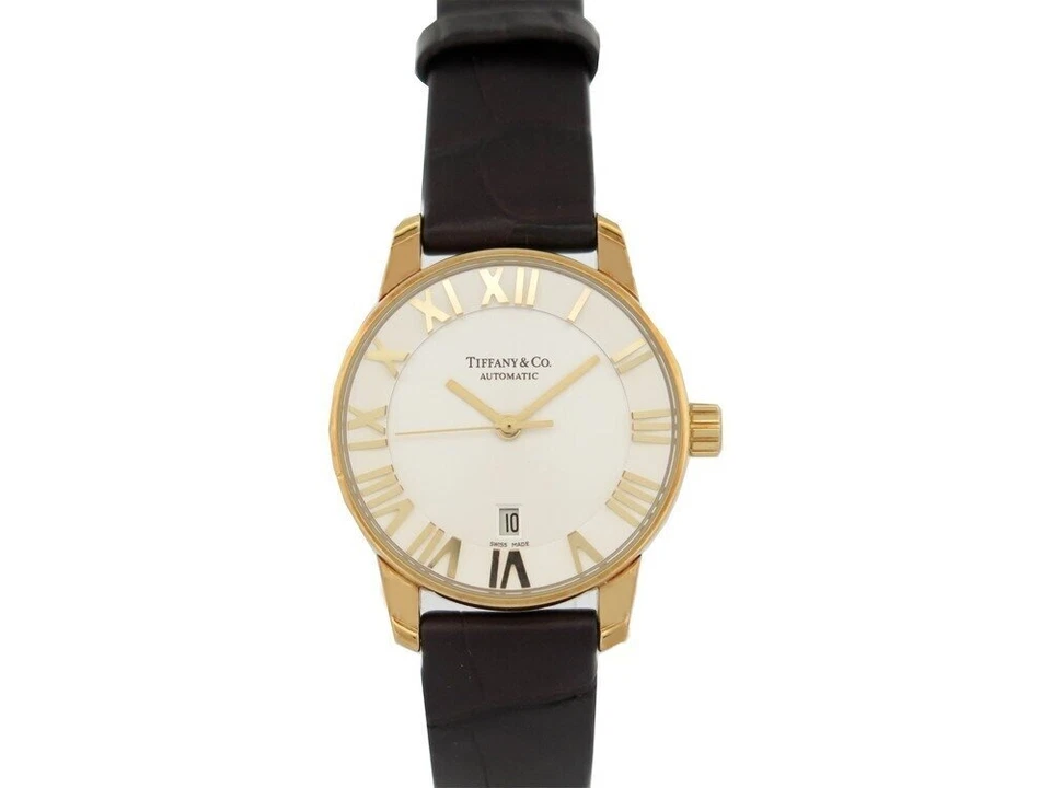 MONTRE TIFFANY & CO ATLAS 29 MM AUTOMATIQUE EN OR JAUNE 18K GOLD WATCH 6380€