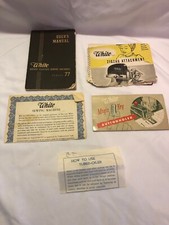 Lot of Vintage White Rotary Electric Sewing/Buttonholer/ZigZag/Cert  X4