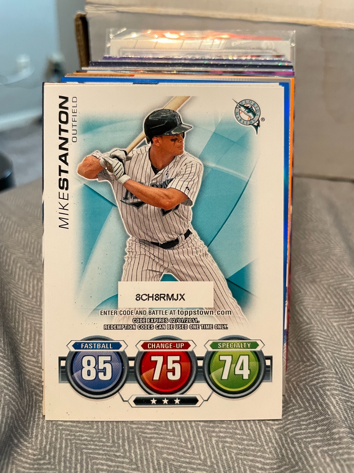 2010 Topps Update Attax Code Cards #50 Mike Stanton RC! KF2