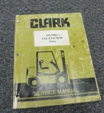 Clark CGP20 CGP30 Genesis Series Gas Forklift Lift Truck Service Repair Manual