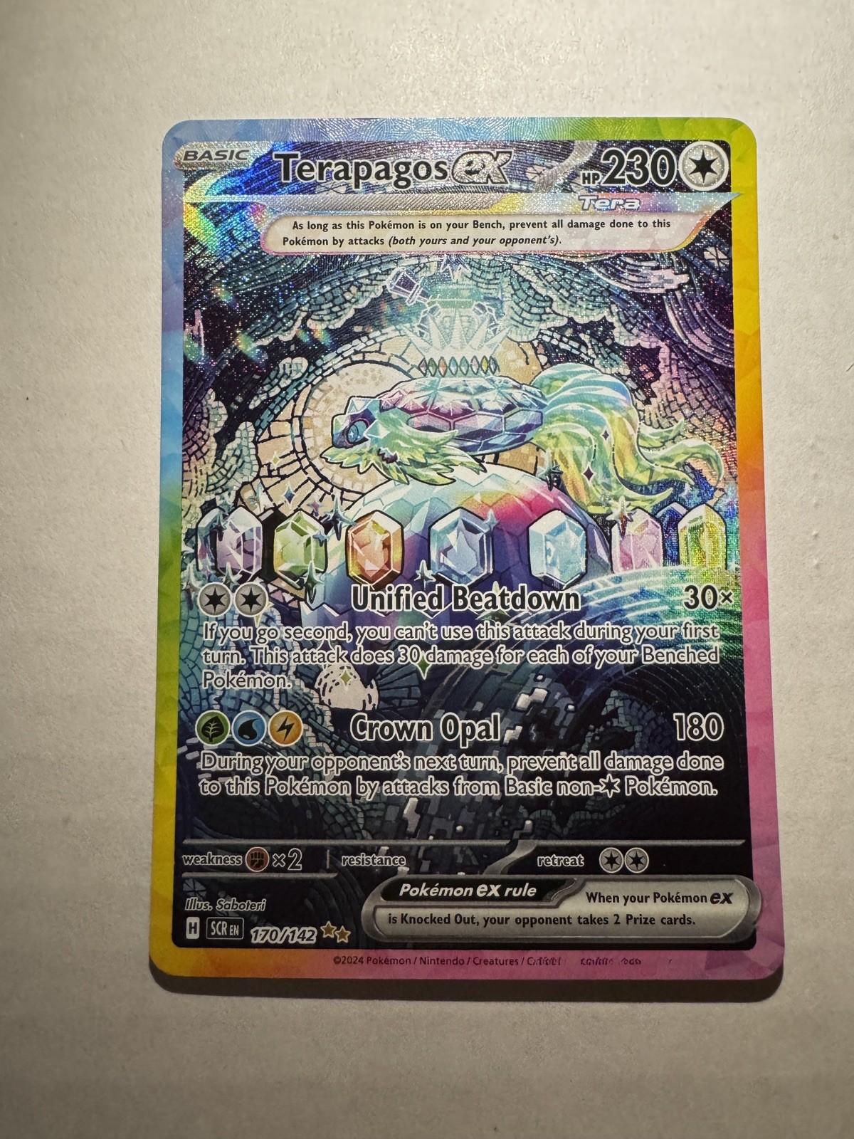 Terapagos ex 170/142 Sv07: Stellar Crown Holo NM